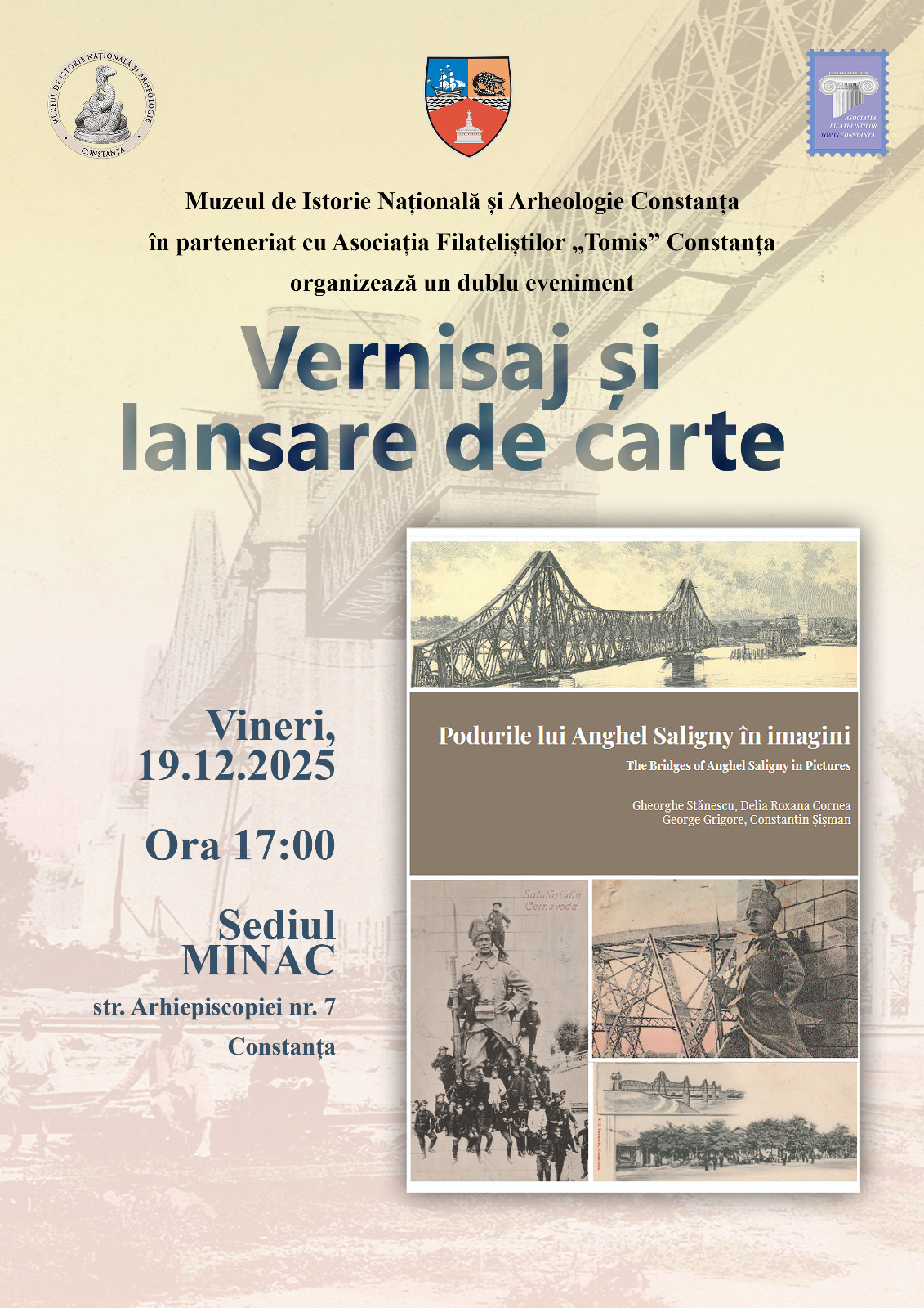 AFIS even MINAC – ASOC FILATELISTILOR TOMIS – PODURILE LUI ANGHEL SALIGNY IN IMAGINI