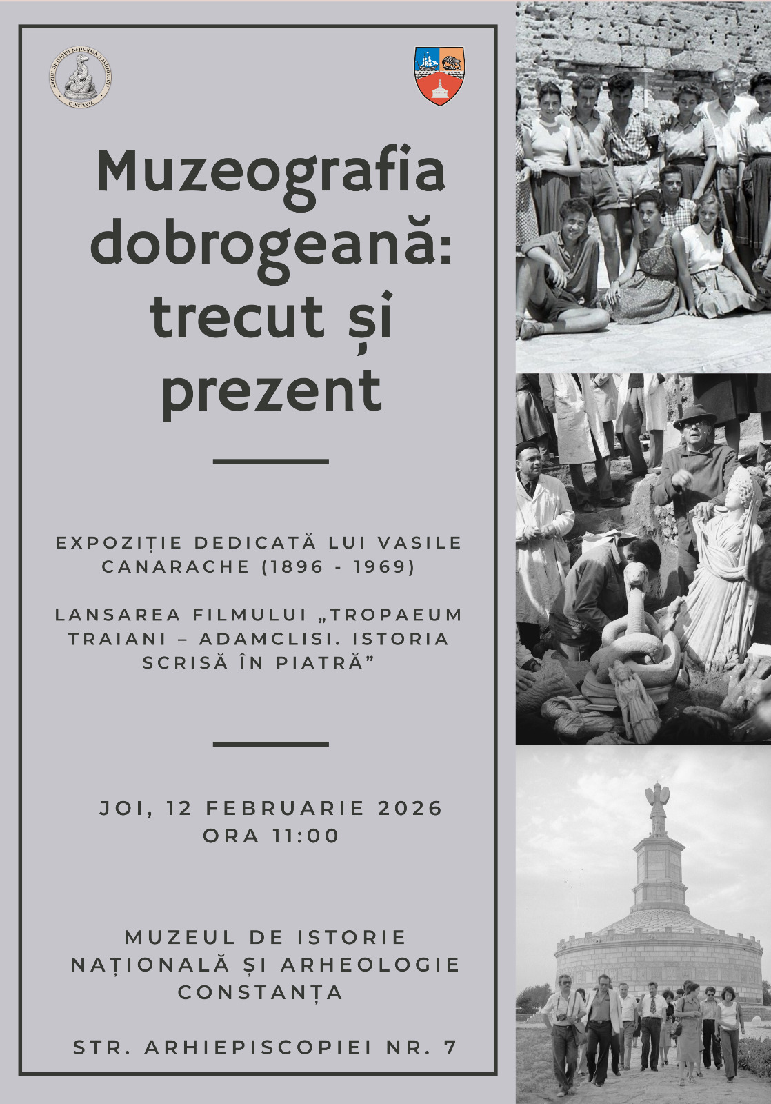 afis expozitie Muzeografia Dobrogeana 1