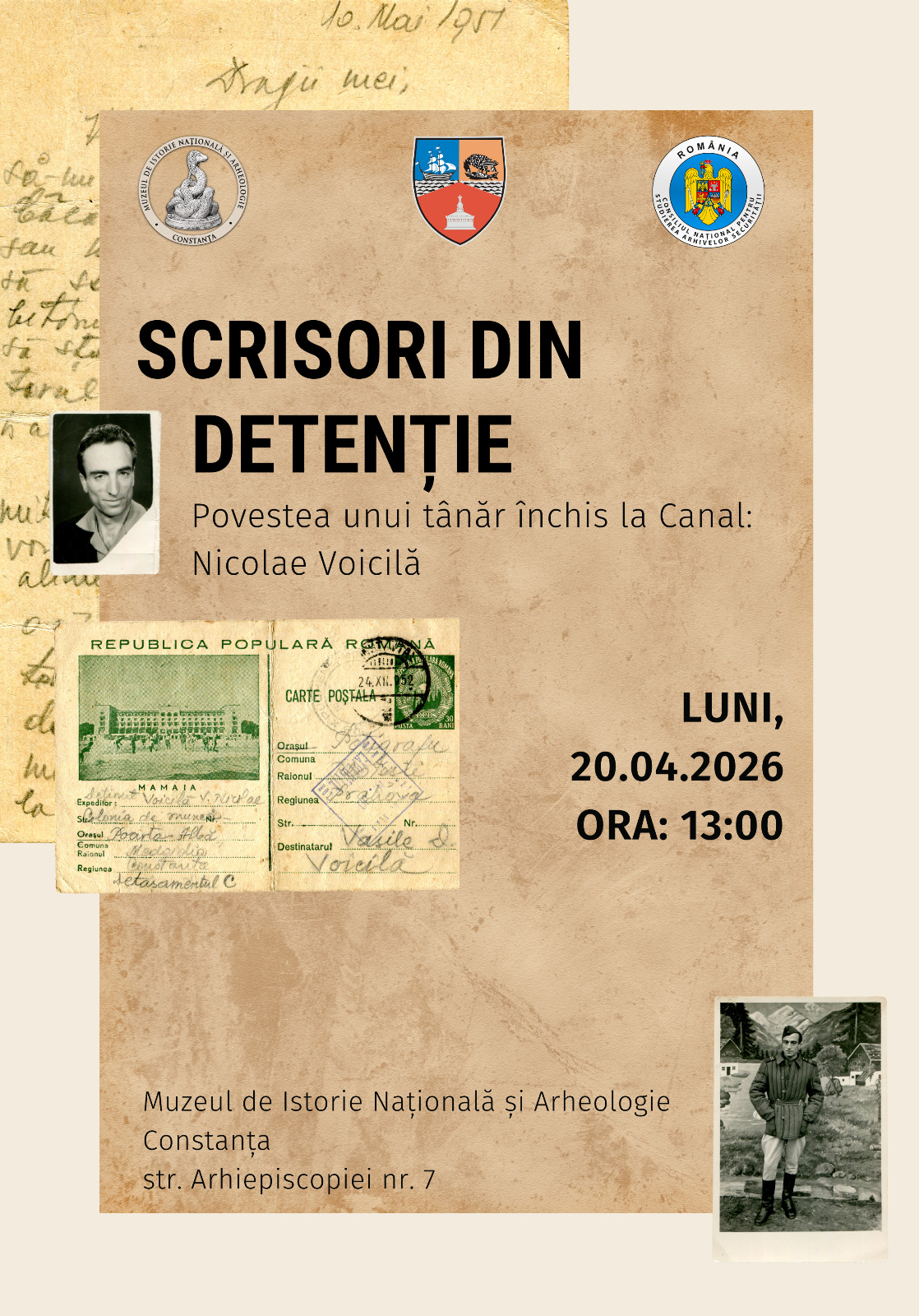 AFIS SCRISORI DIN DETENTIE NICOLAE VOICILA (1)