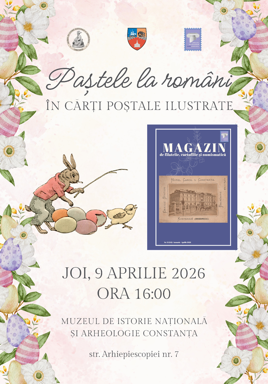 MINAC AFIS PASTELE LA ROMANI IN CARTI POSTALE