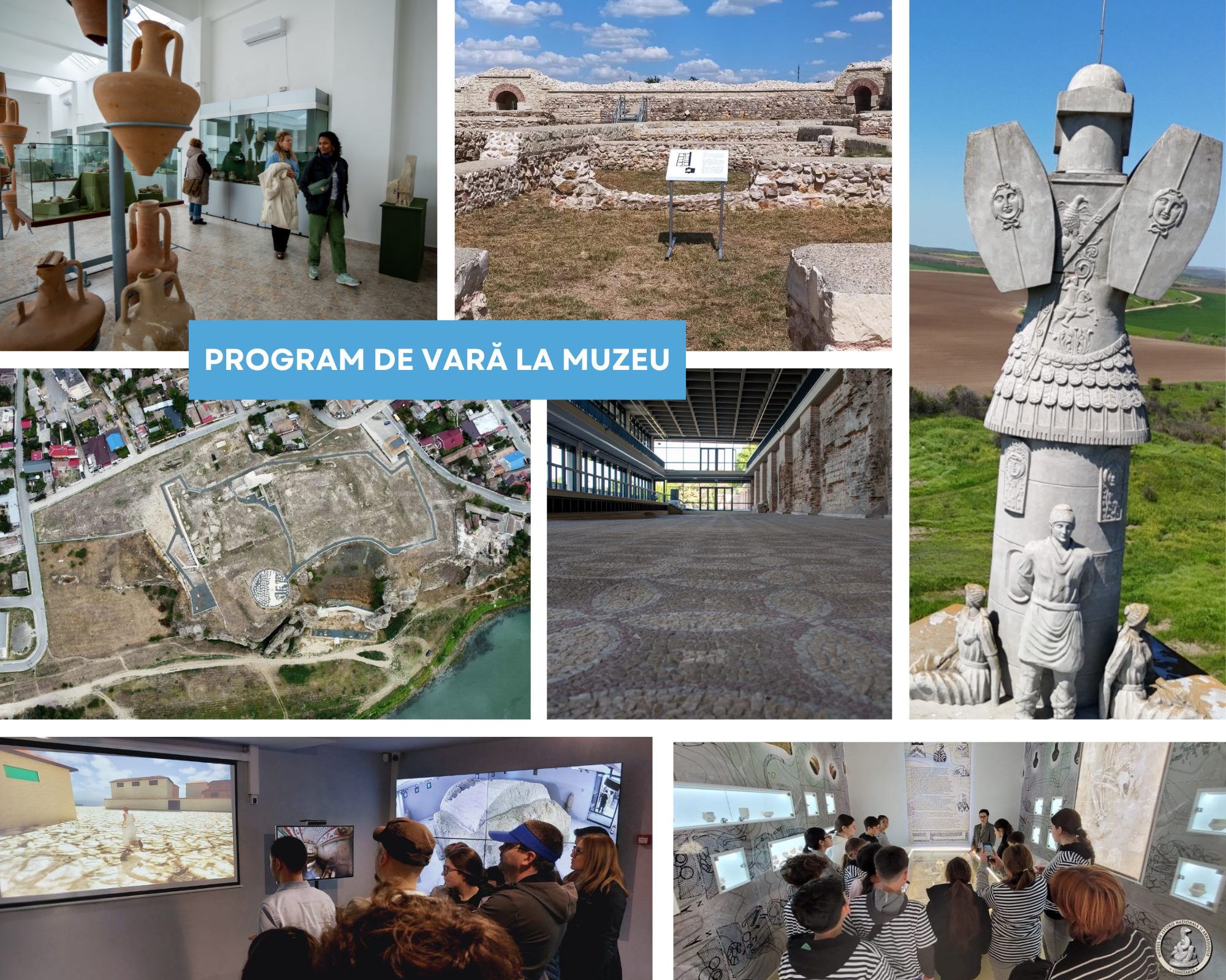 program de vara la muzeu colaj