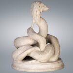 Șarpele Glykon, piesă emblematică a patrimoniului antic dobrogean, în expoziția „Muzeul Muzeelor” de la MNAR