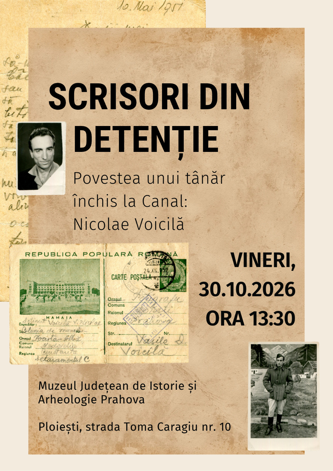 AFIS EXPOZITIE SCRISORI DIN DETENTIE 1